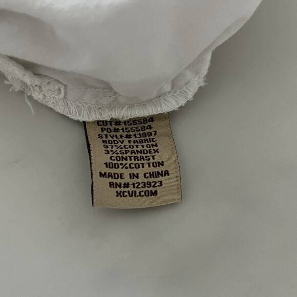 XCVI Wearables Orrick bomber jacket Cotton mesh white sz Large Summer Bohemian - Picture 8 of 10